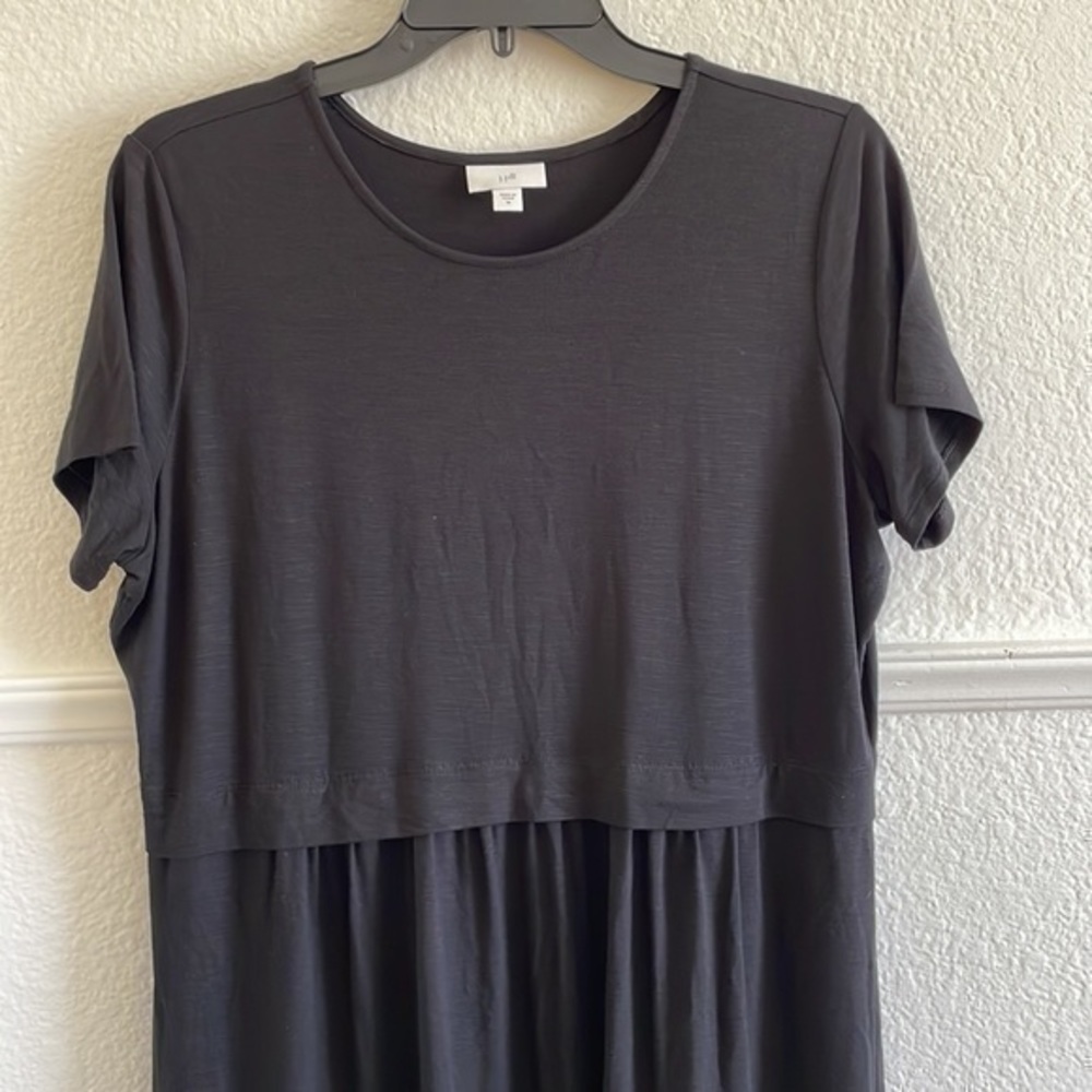 J Jill, black shirt overlay dress, medium - Picture 2 of 8